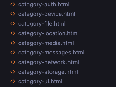 Category Files