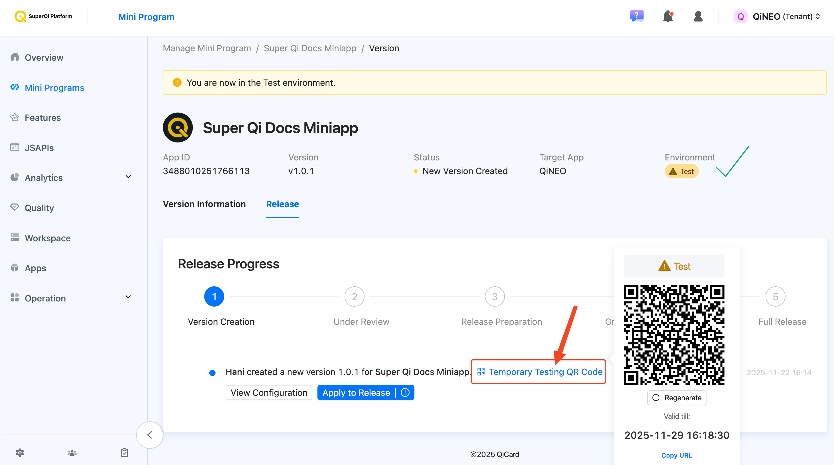 Generate QR Code