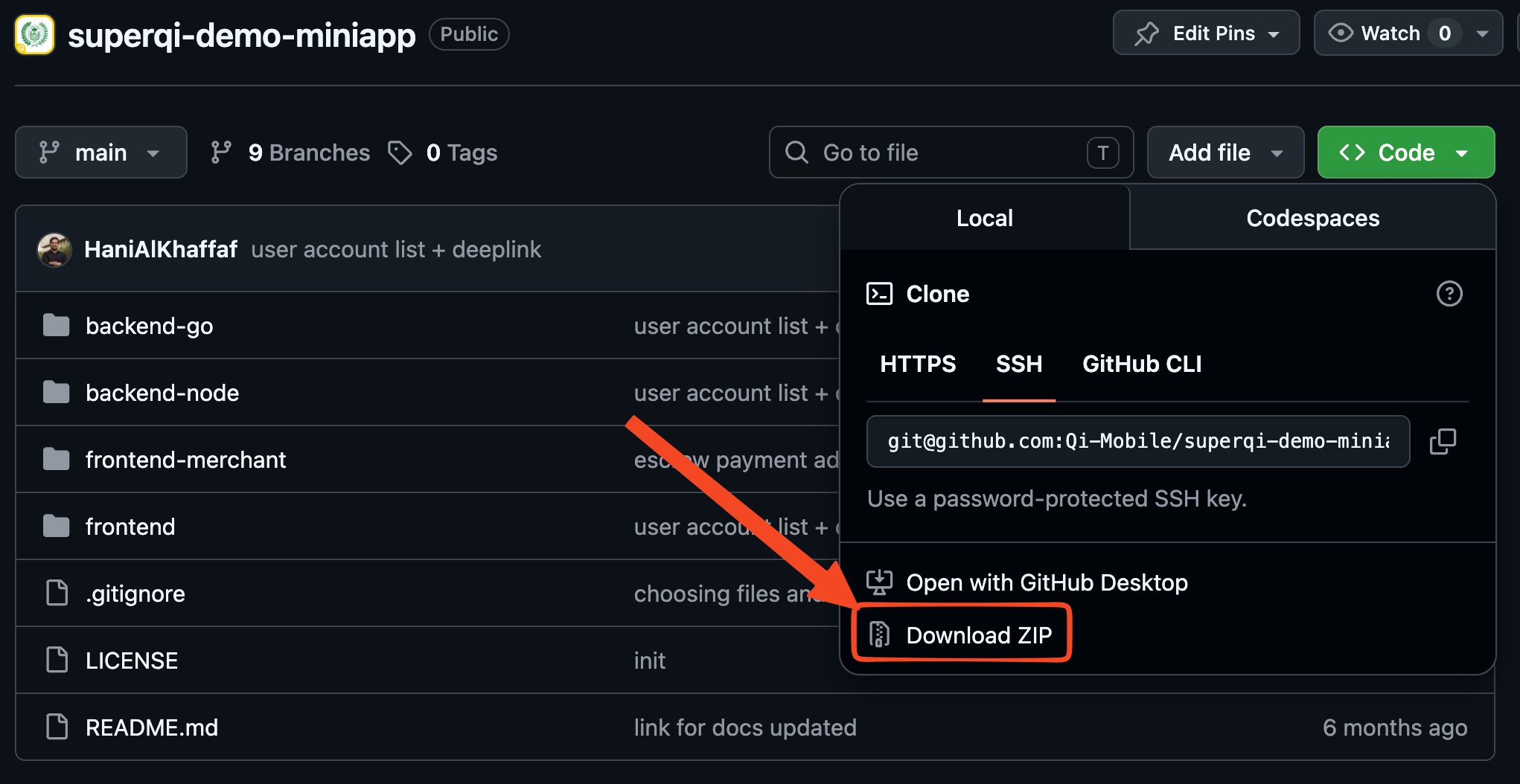 Clone Repository